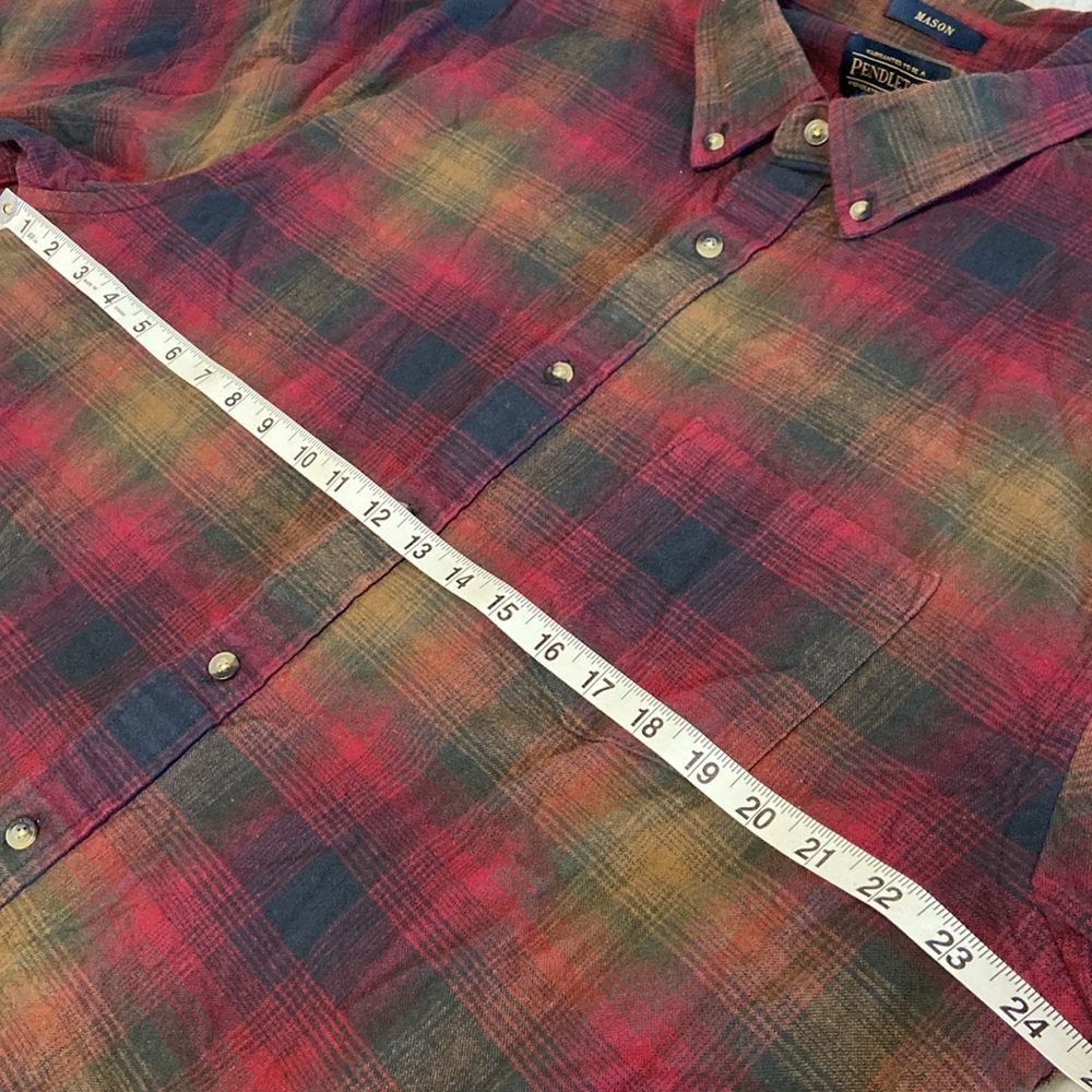 Pendleton Multicolor Plaid Casual Button Down Shi… - image 7